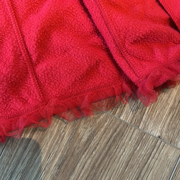 Red fleece jacket 5T girls easy snaps formal dressy - Picture 8 of 10